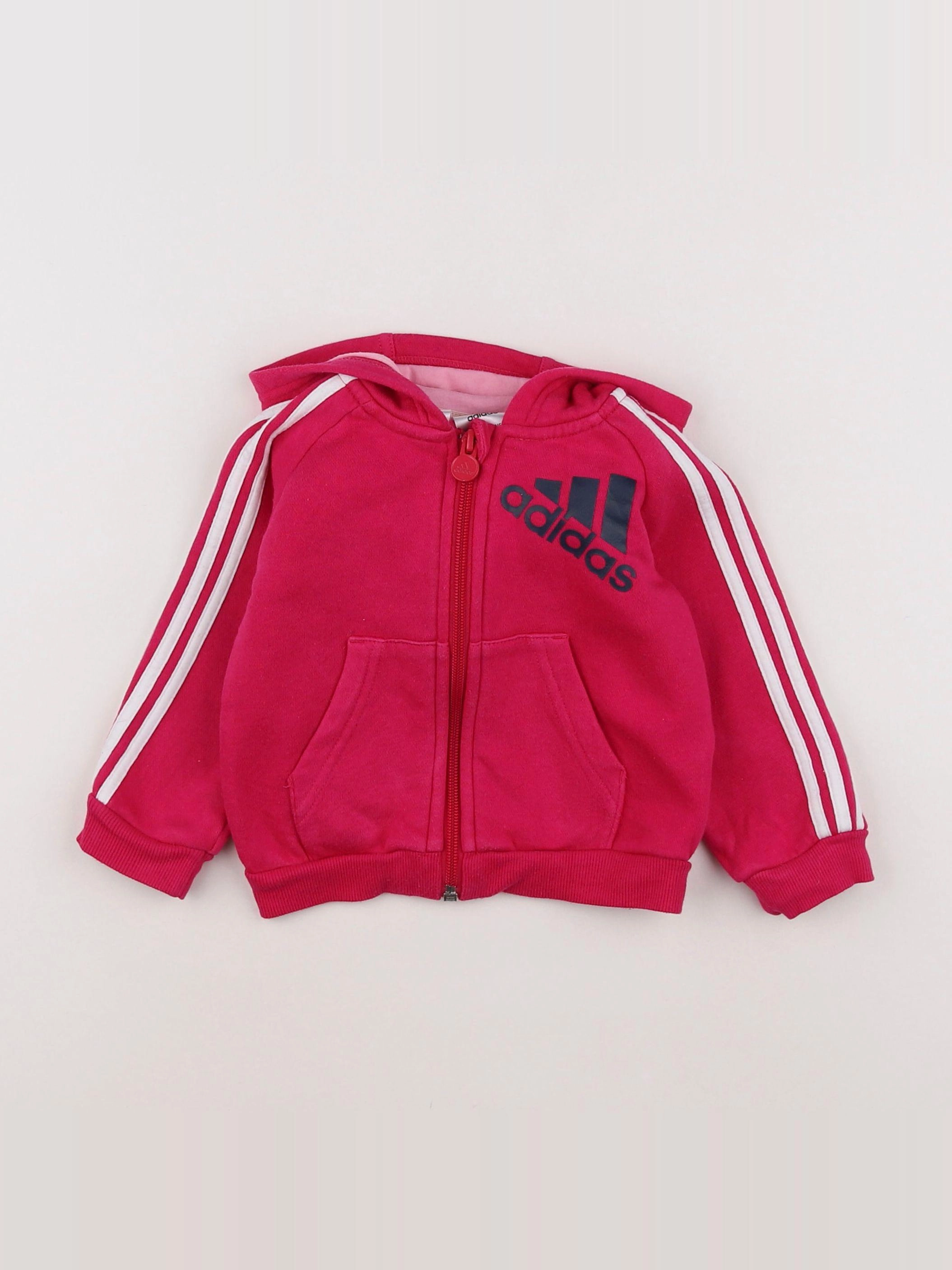 Adidas - sweat rose - 6/9 mois