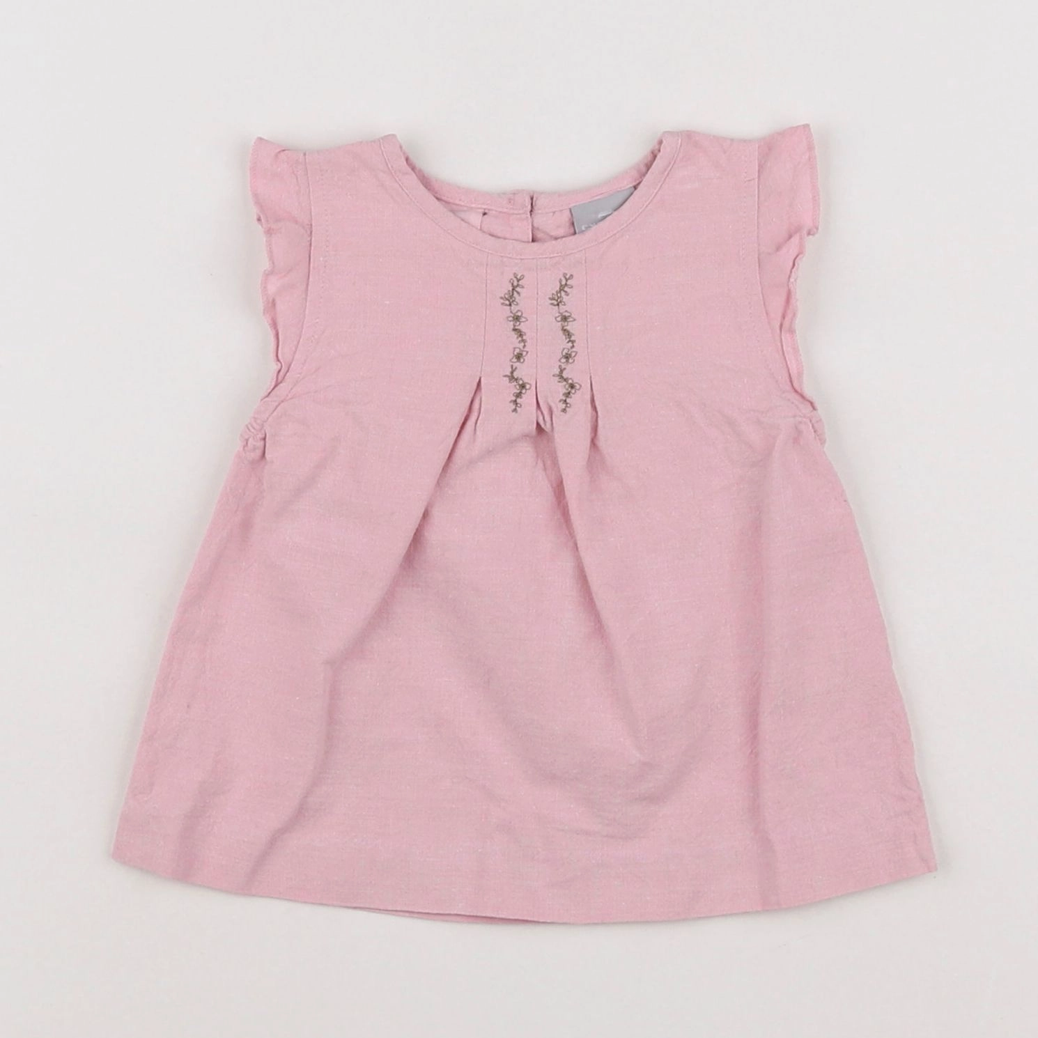 Cyrillus - blouse rose - 9 mois