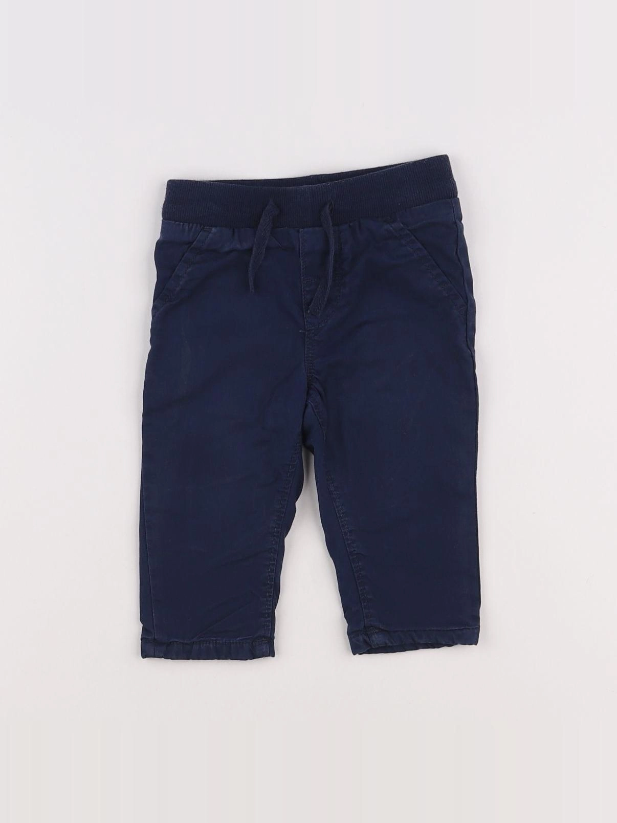 H&M - pantalon bleu - 3/6 mois