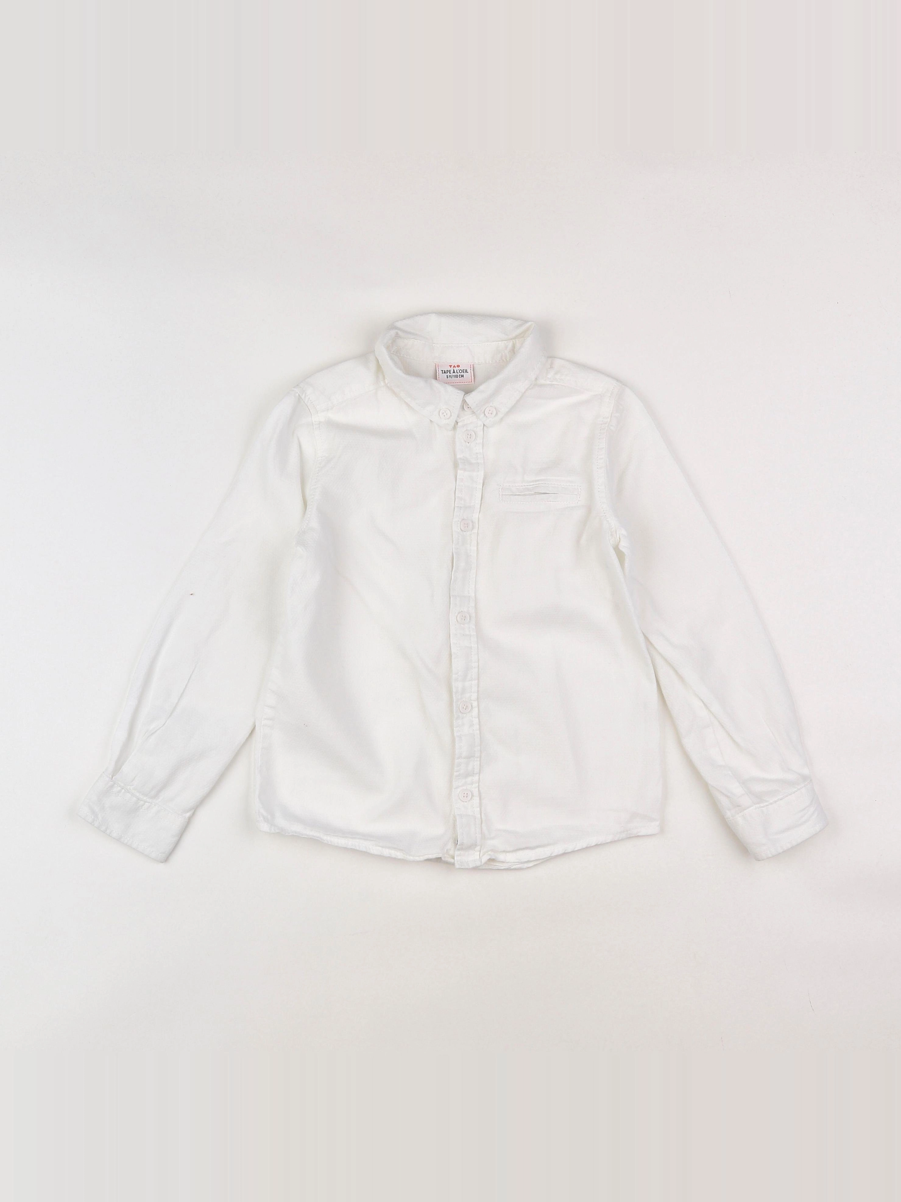 Tape à l'oeil - chemise blanc - 5 ans