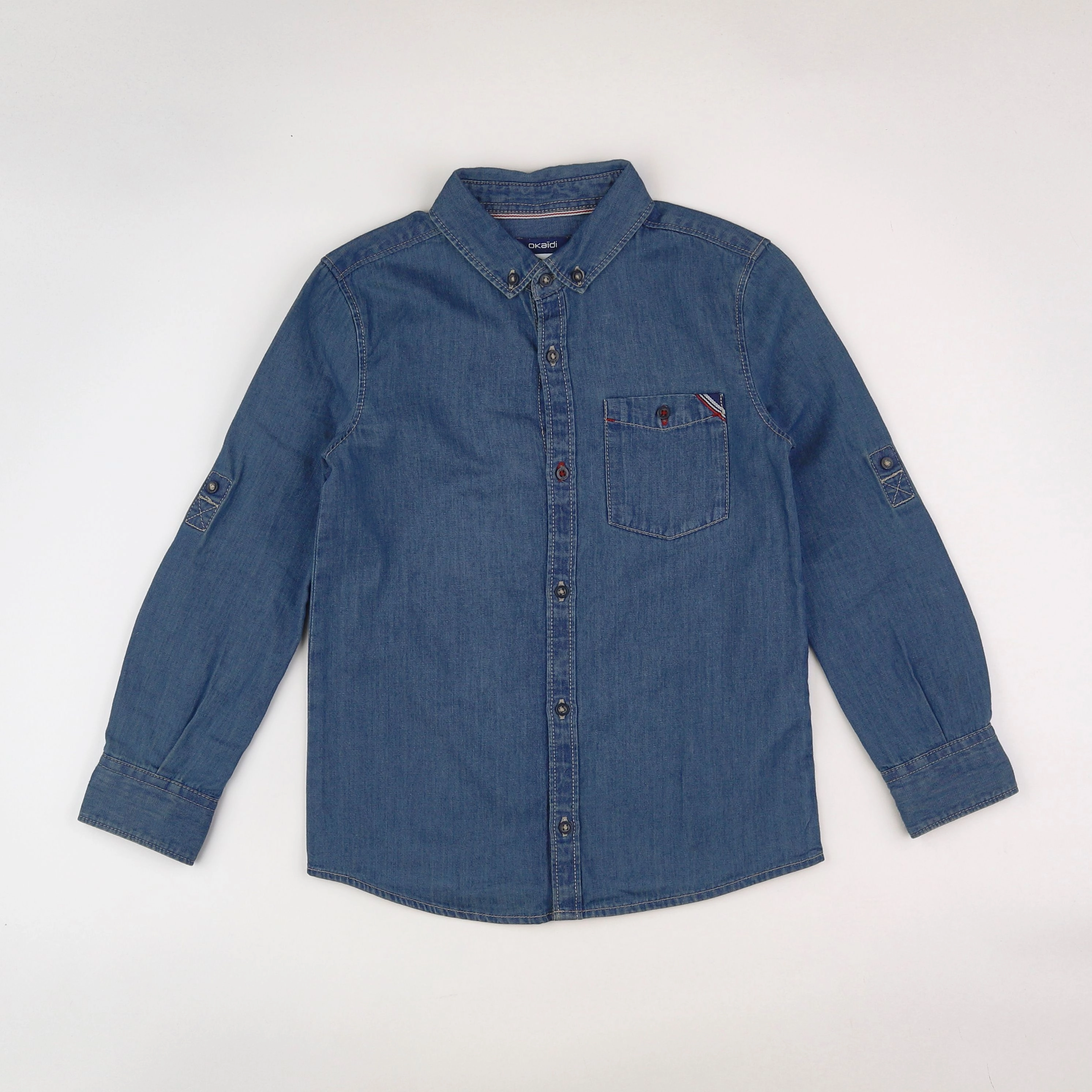 Okaidi - chemise bleu - 6 ans