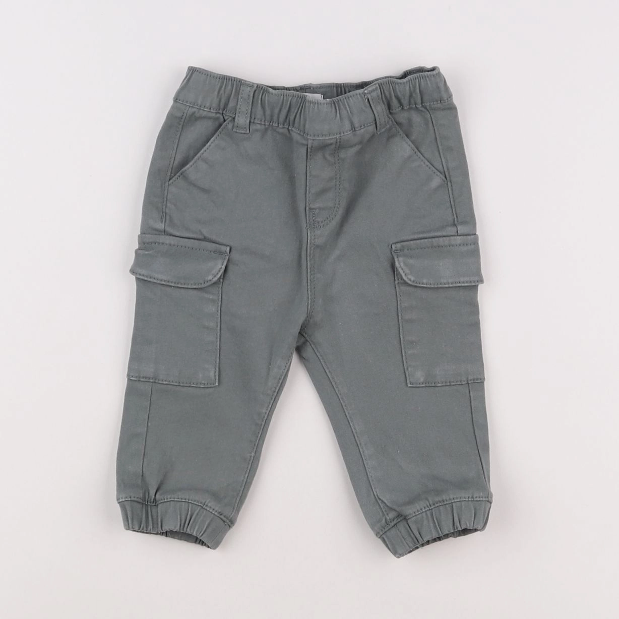 Vertbaudet - pantalon vert - 6 mois
