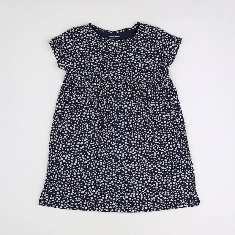 Vertbaudet - robe bleu, blanc - 4 ans