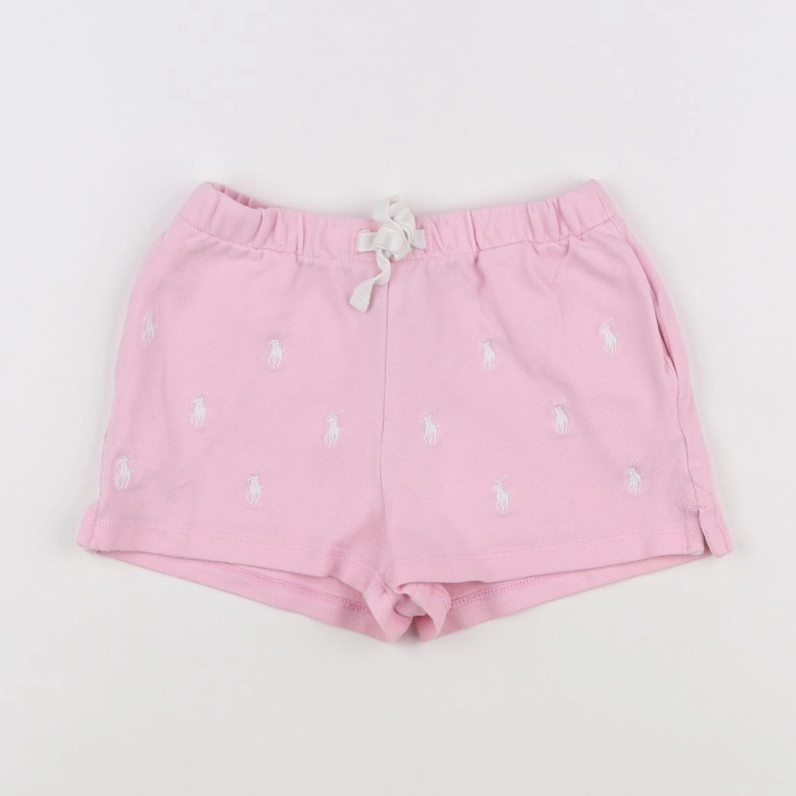 Ralph Lauren - short blanc, rose - 6 ans