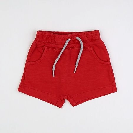 Vertbaudet - short rouge - 6 mois