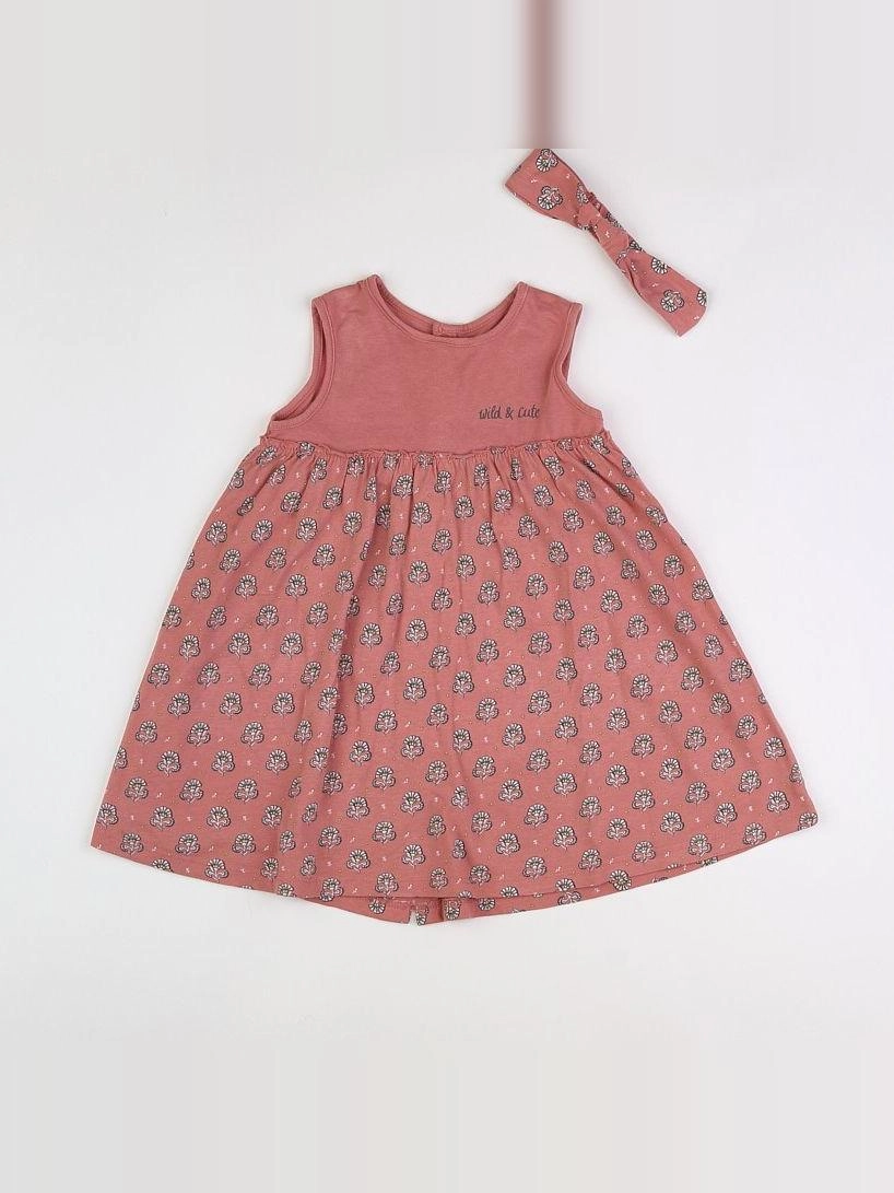 Vertbaudet - robe rose, blanc - 18 mois