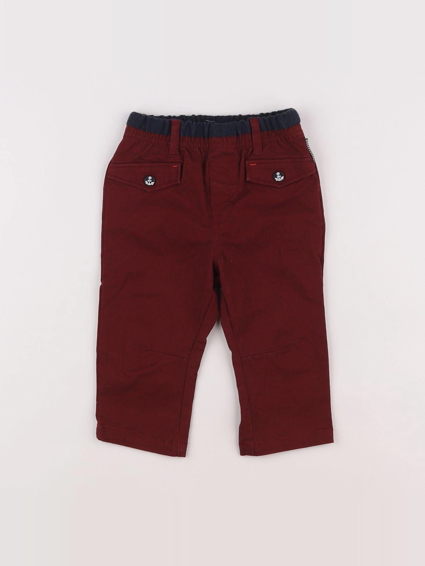 Terre de marins - pantalon rouge - 12 mois