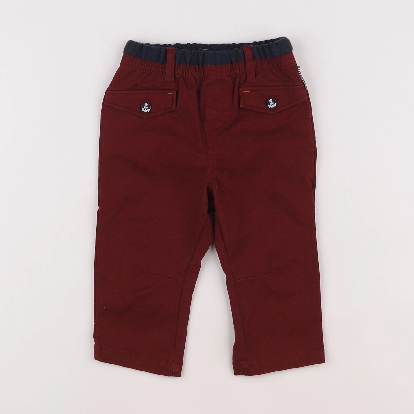 Terre de marins - pantalon rouge - 12 mois