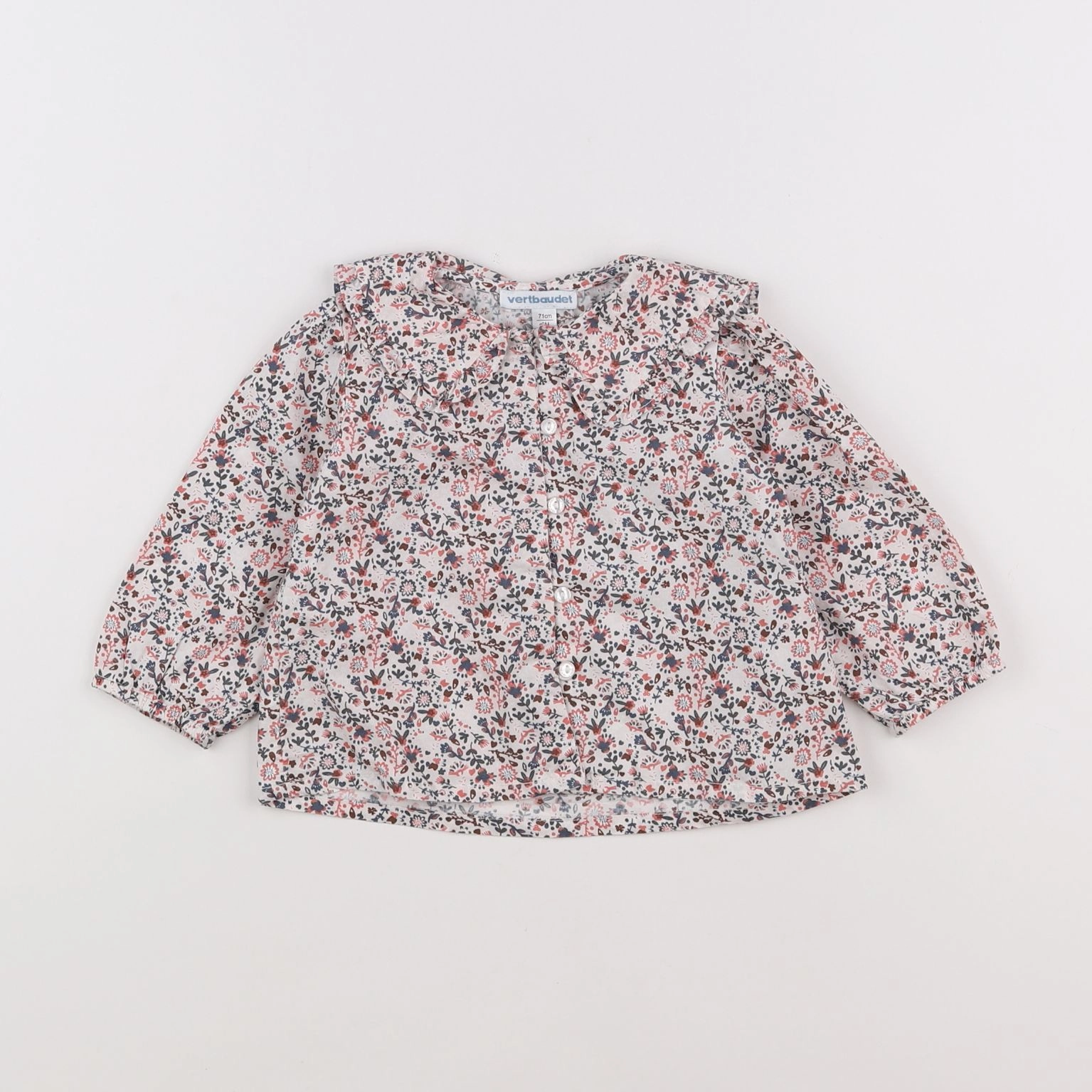 Vertbaudet - blouse multicolore - 9 mois