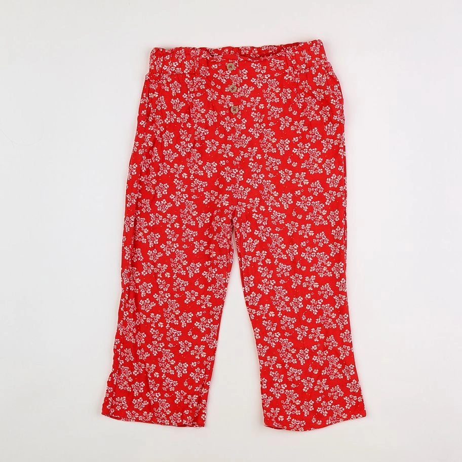 Vertbaudet - pantalon rouge - 10 ans