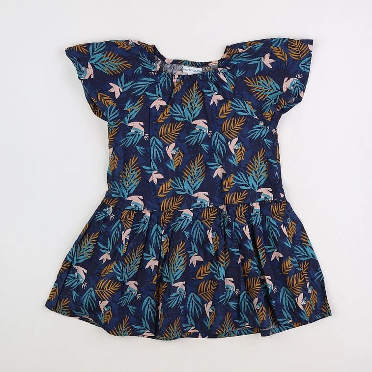 Vertbaudet - robe bleu - 9 mois