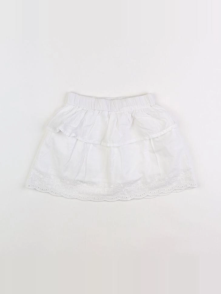 Vertbaudet - jupe blanc - 4 ans