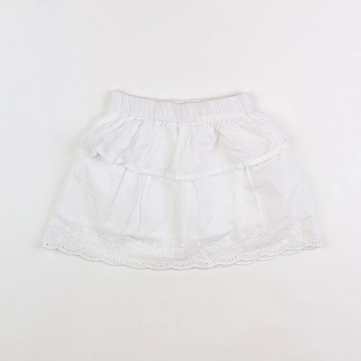 Vertbaudet - jupe blanc - 4 ans