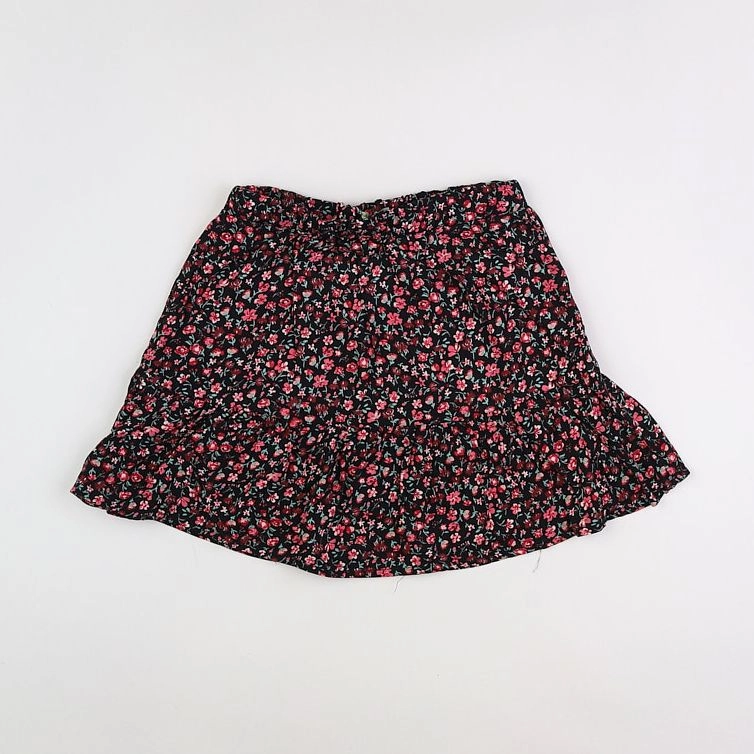 Vertbaudet - jupe noir, rose - 7 ans