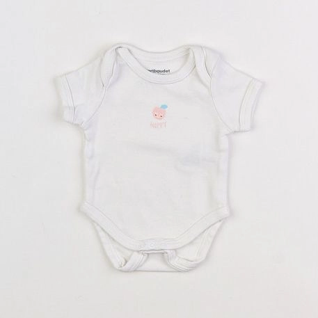 Vertbaudet - body blanc - 1 mois
