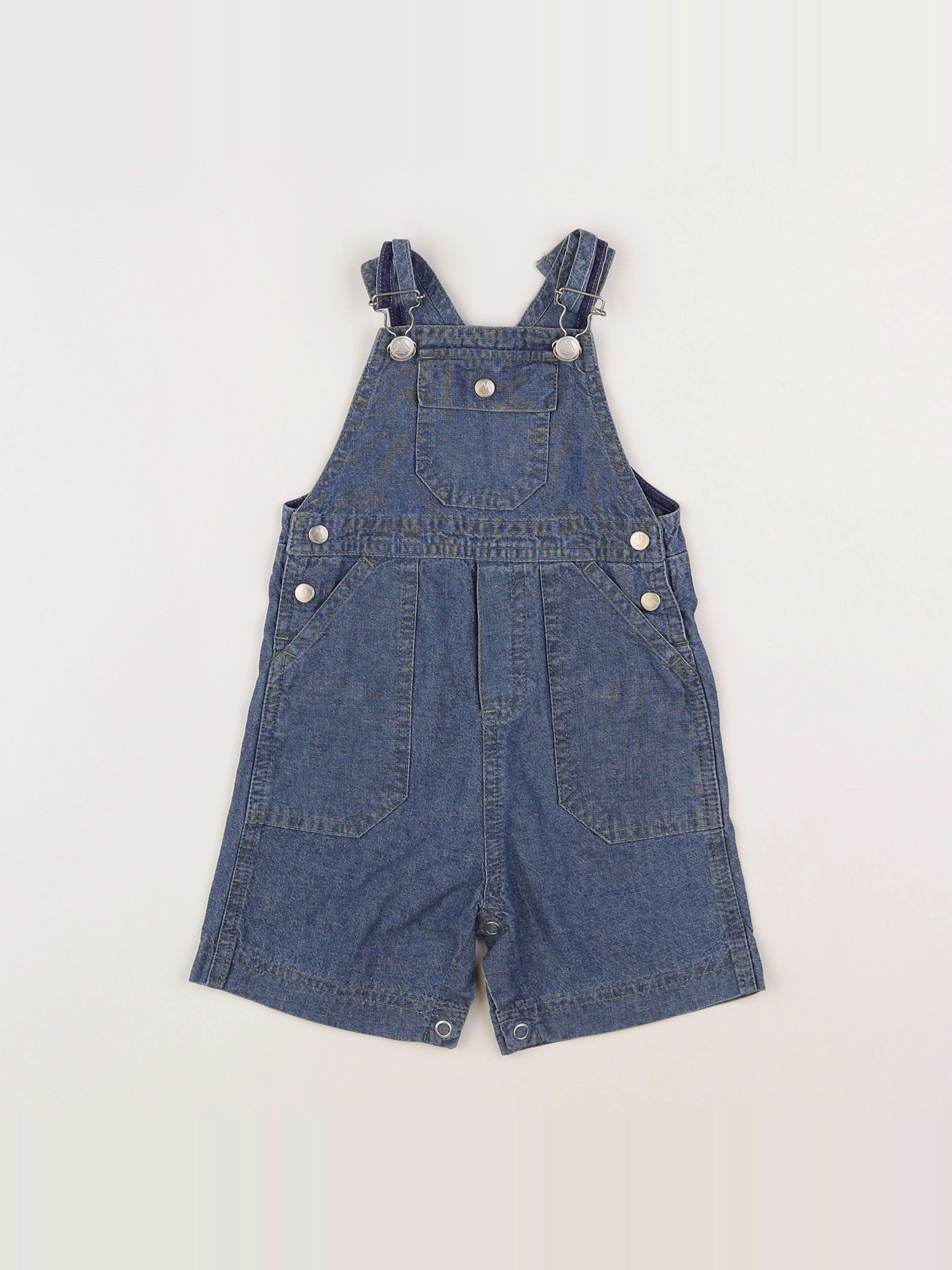 Petit Bateau - salopette bleu - 6 mois