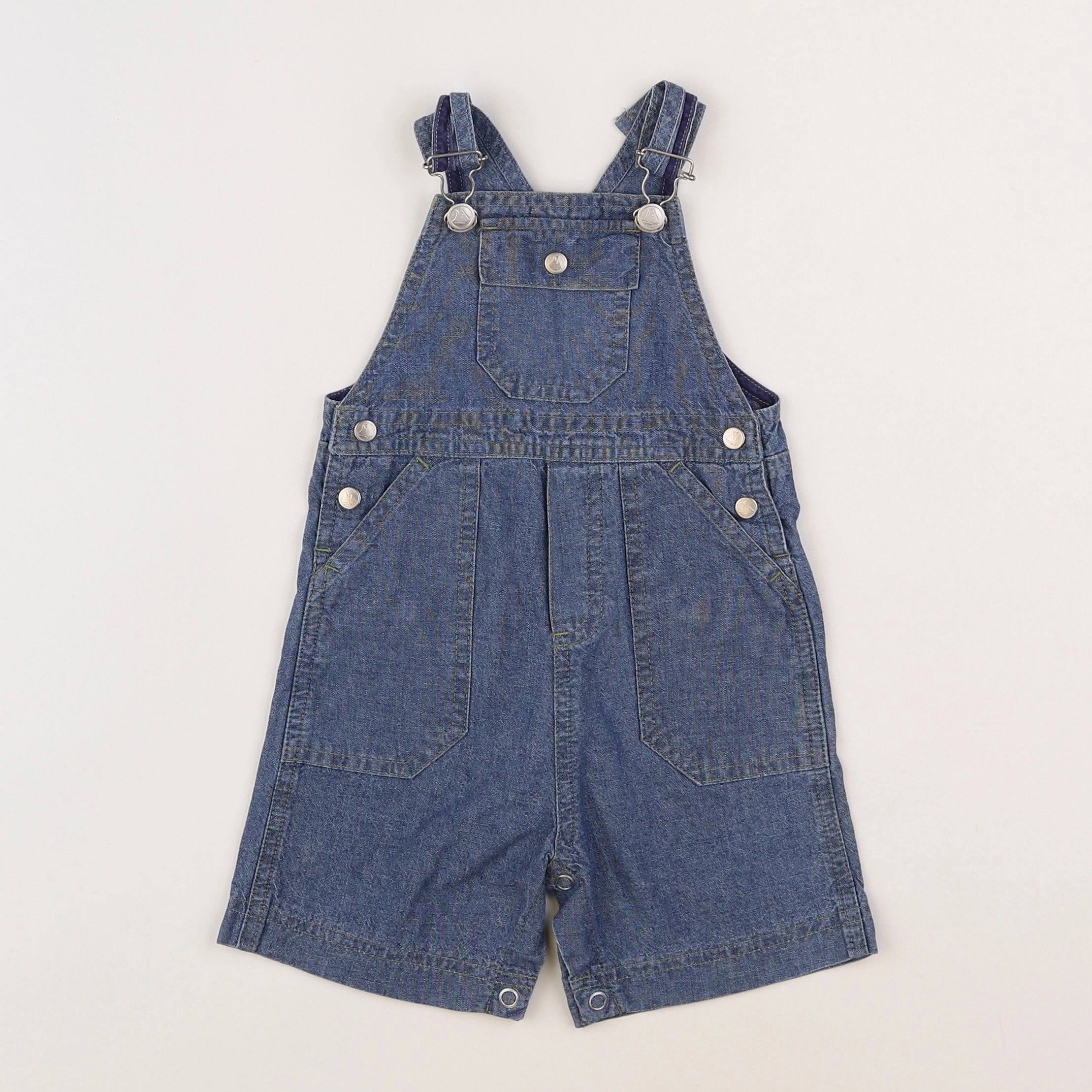Petit Bateau - salopette bleu - 6 mois