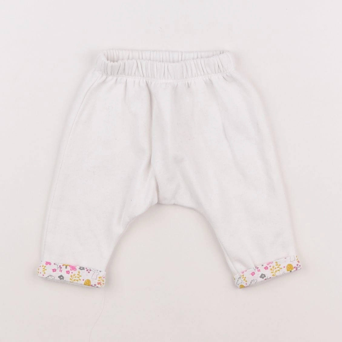 Vertbaudet - jogging blanc - 3 mois