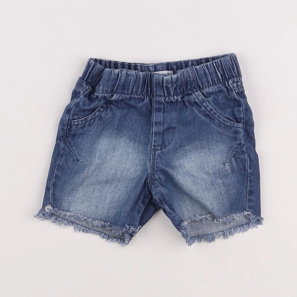 Vertbaudet - short bleu - 9 mois