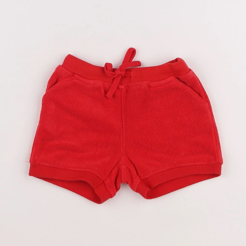 Boutchou - short rouge - 6 mois