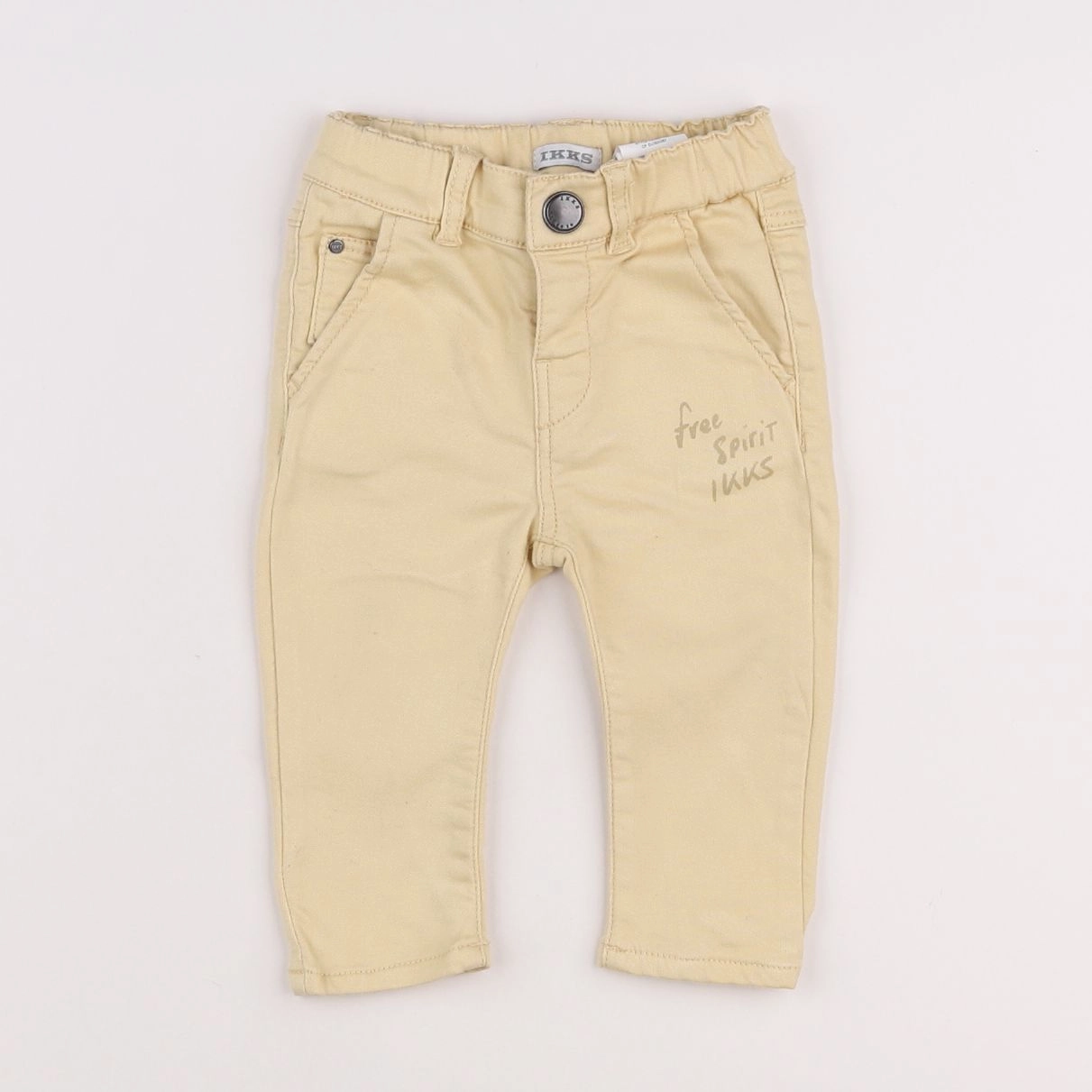 IKKS - pantalon jaune - 6 mois