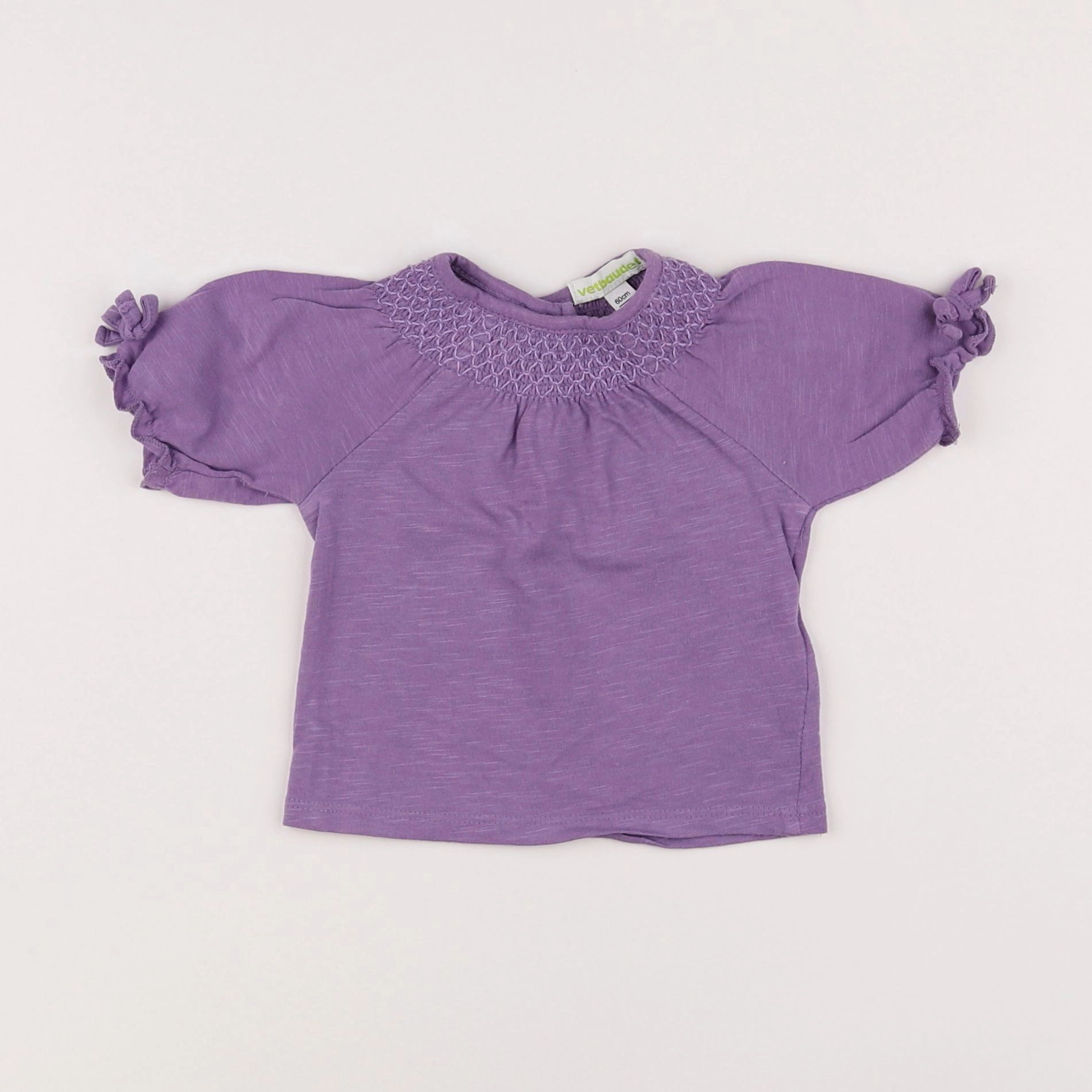 Vertbaudet - tee-shirt violet - 3 mois