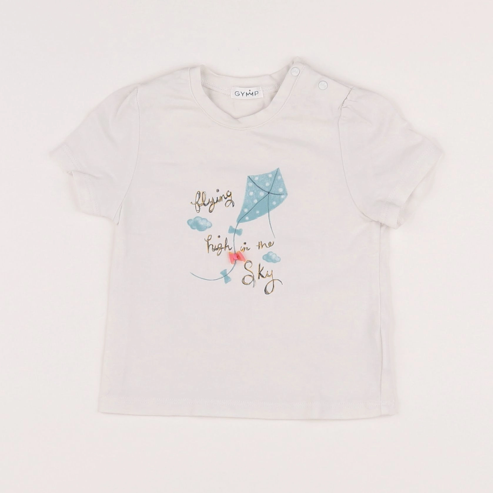 Gymp - tee-shirt blanc, multicolore - 9 mois