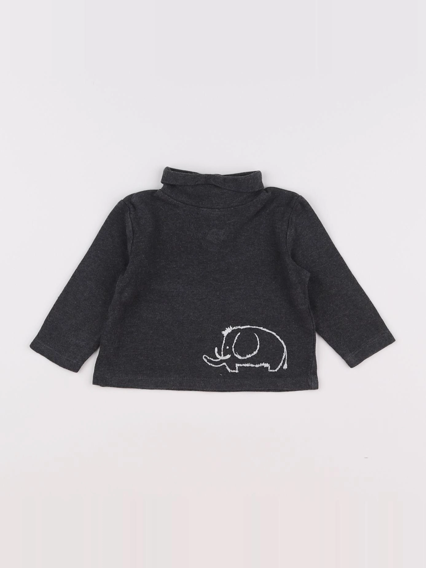 Natalys - sous-pull gris - 6 mois