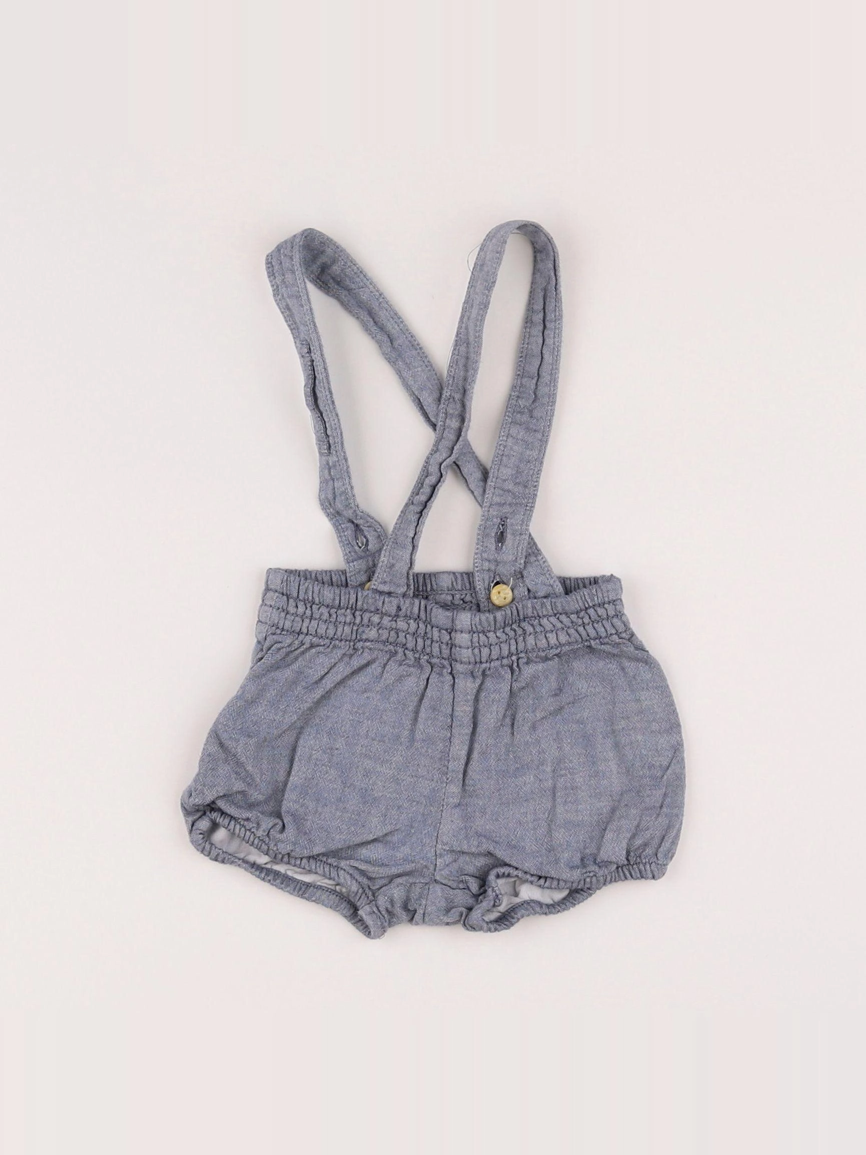 H&M - salopette bleu - 3/6 mois