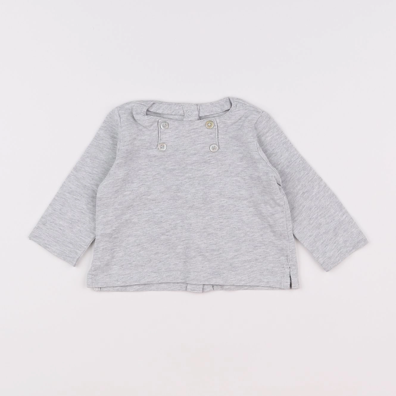 Natalys - tee-shirt gris - 6 mois