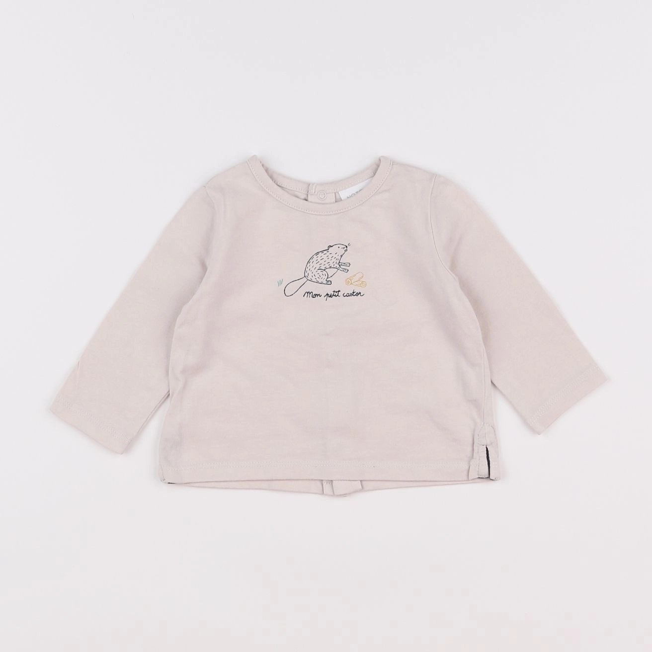 Natalys - tee-shirt beige - 3 mois