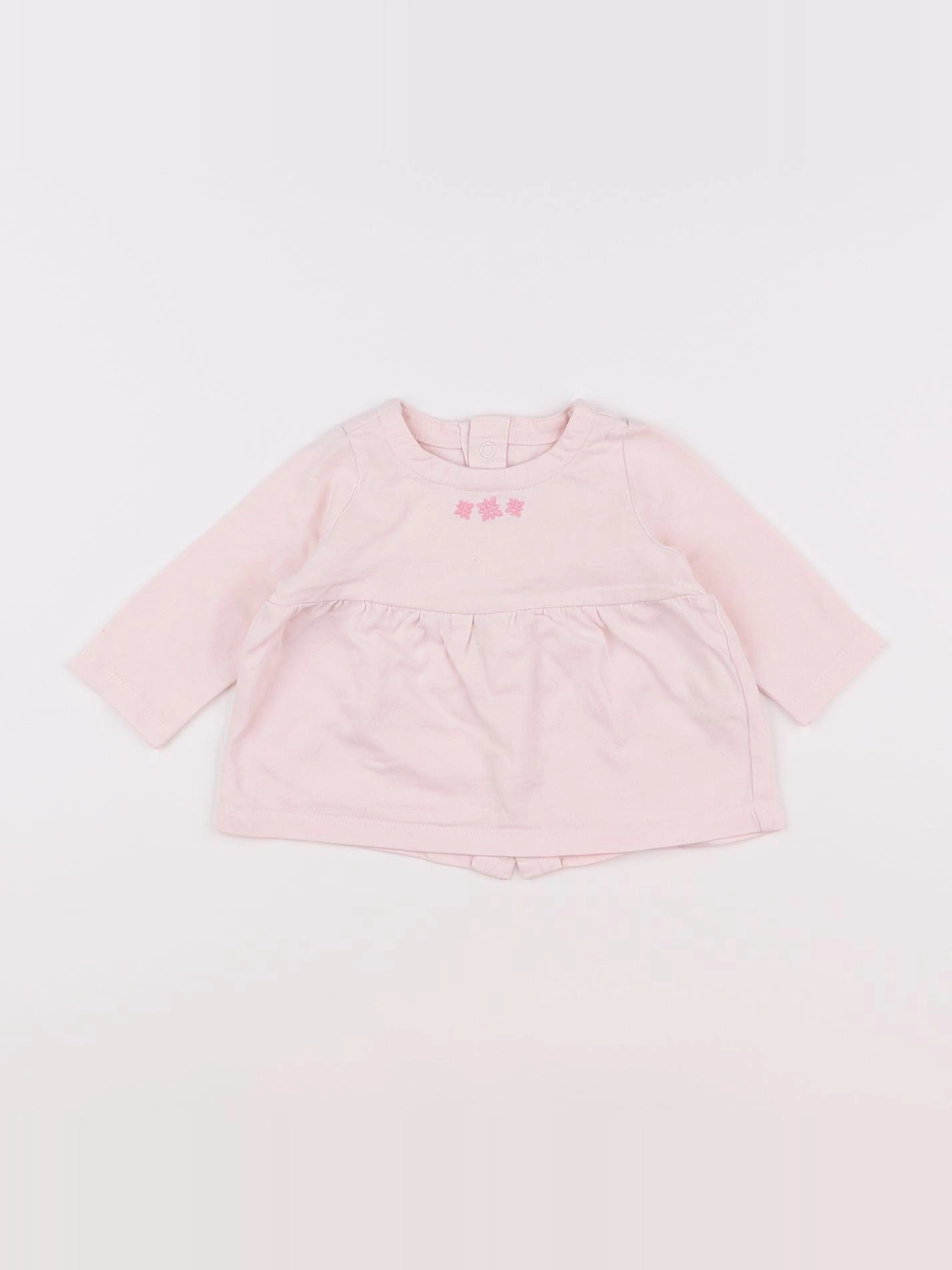 Natalys - tee-shirt rose - 3 mois