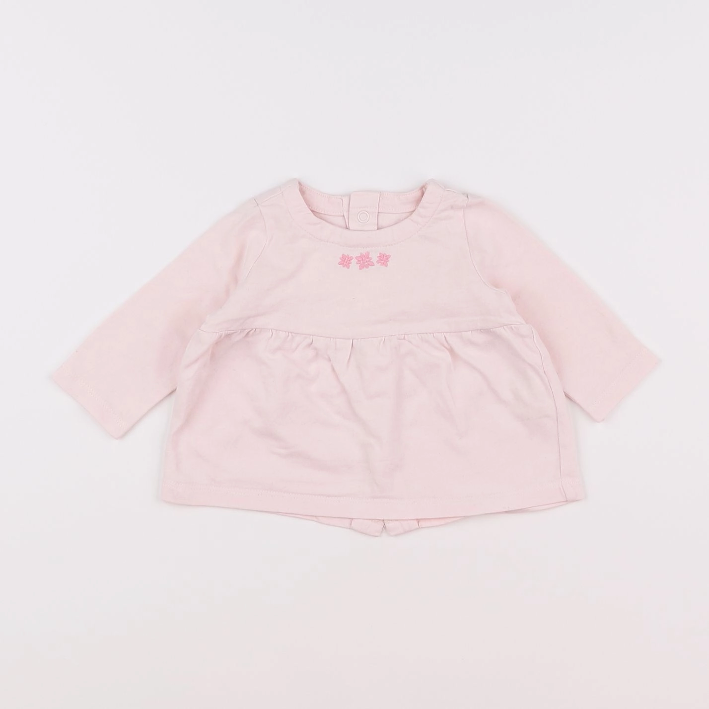 Natalys - tee-shirt rose - 3 mois