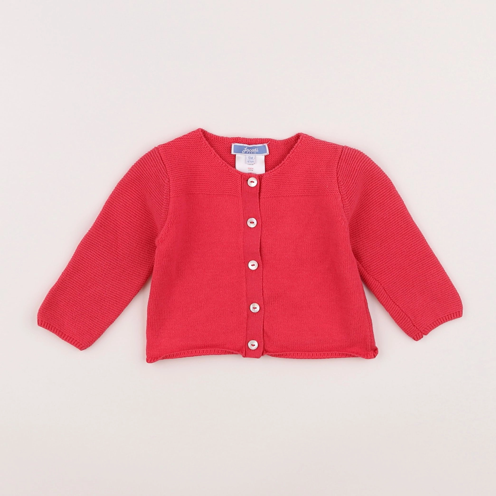 Jacadi - gilet rose - 6 mois