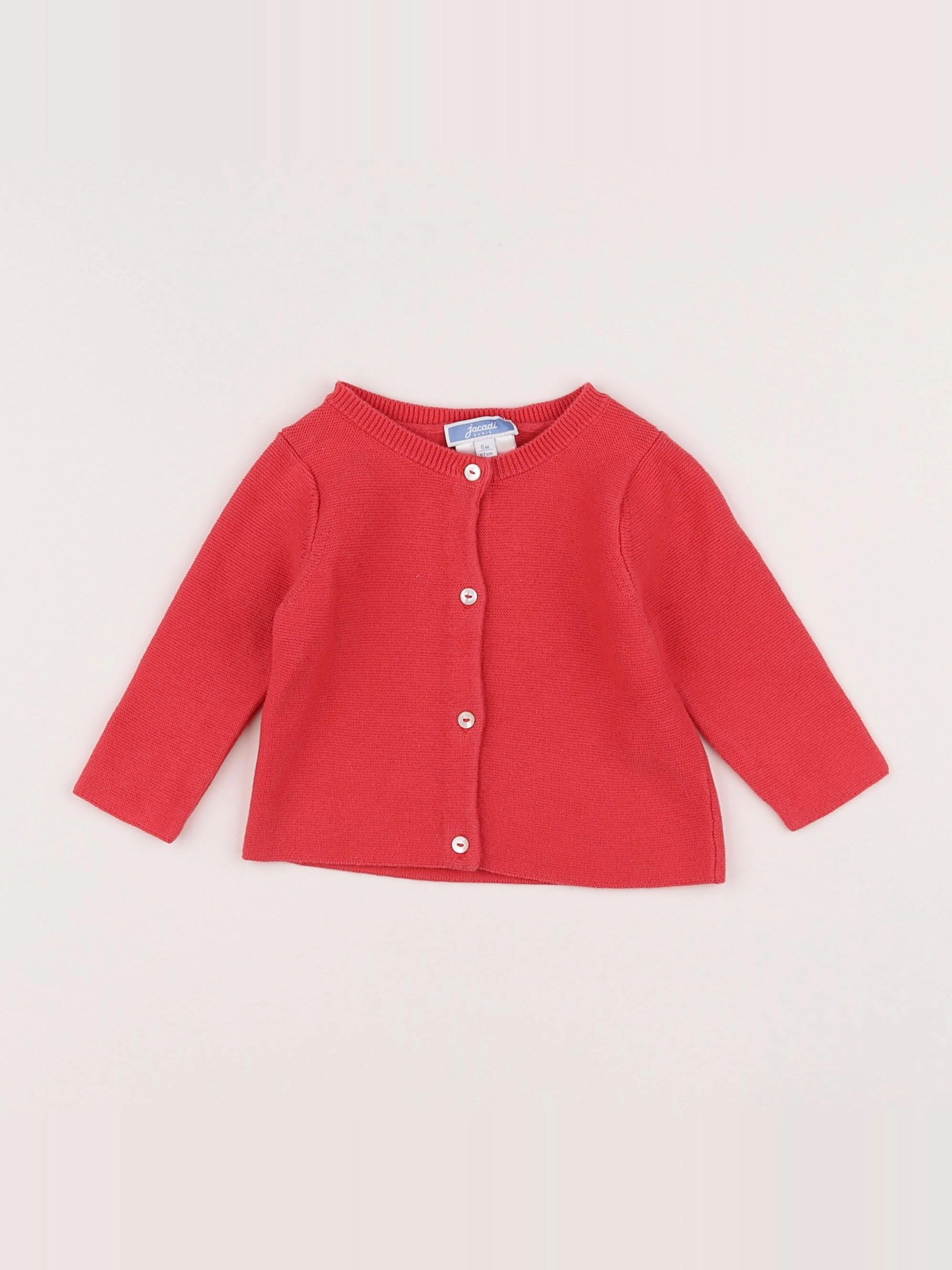 Jacadi - gilet rose - 6 mois