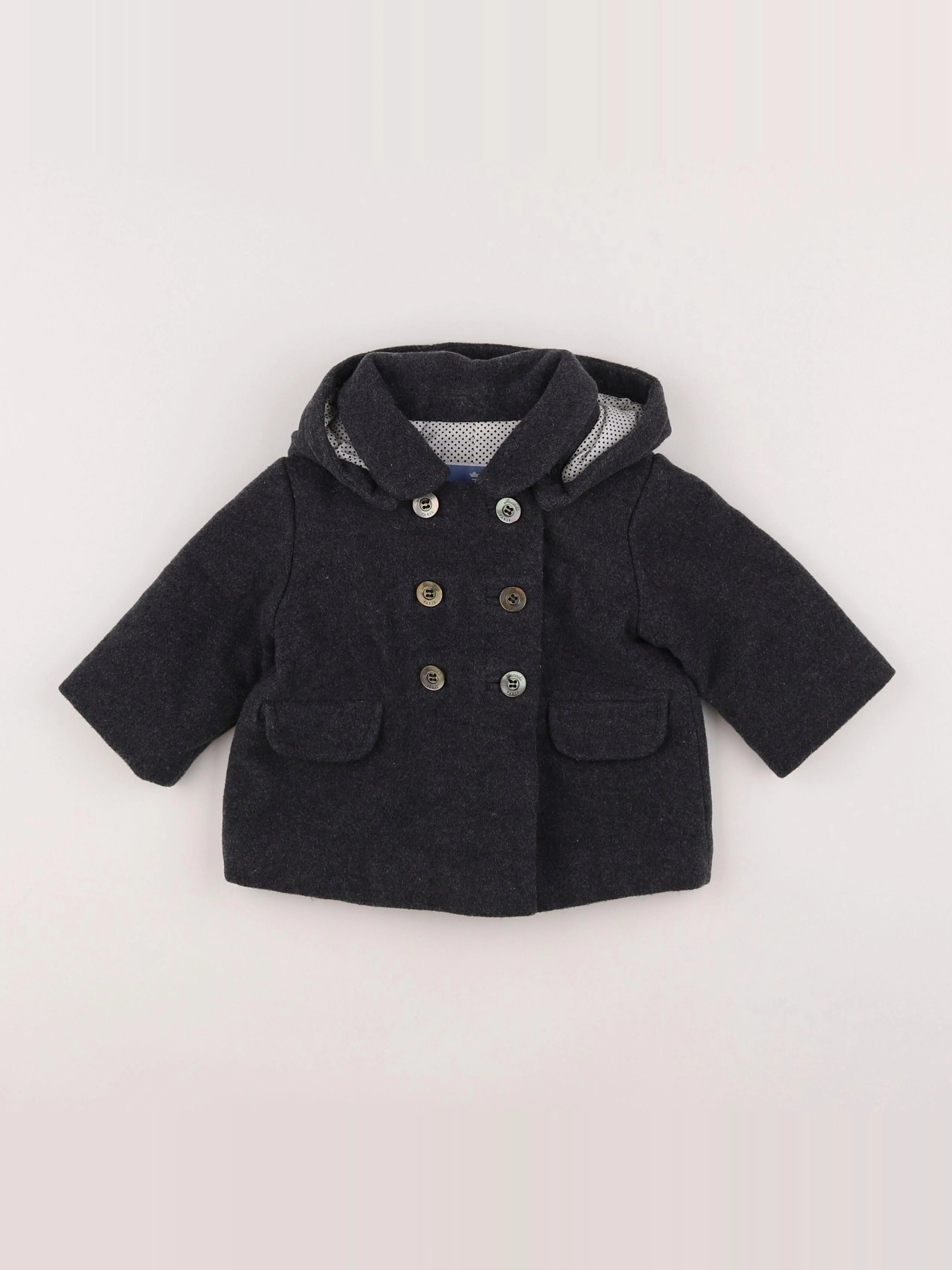 Jacadi - manteau gris - 6 mois