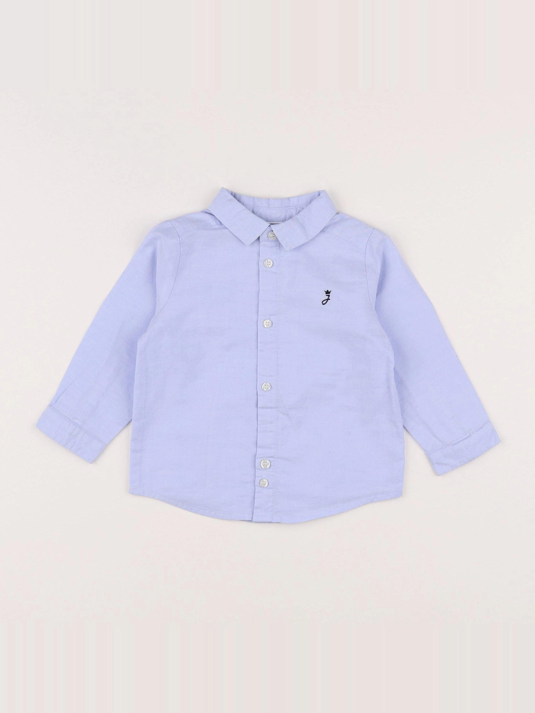Jacadi - chemise bleu - 12 mois