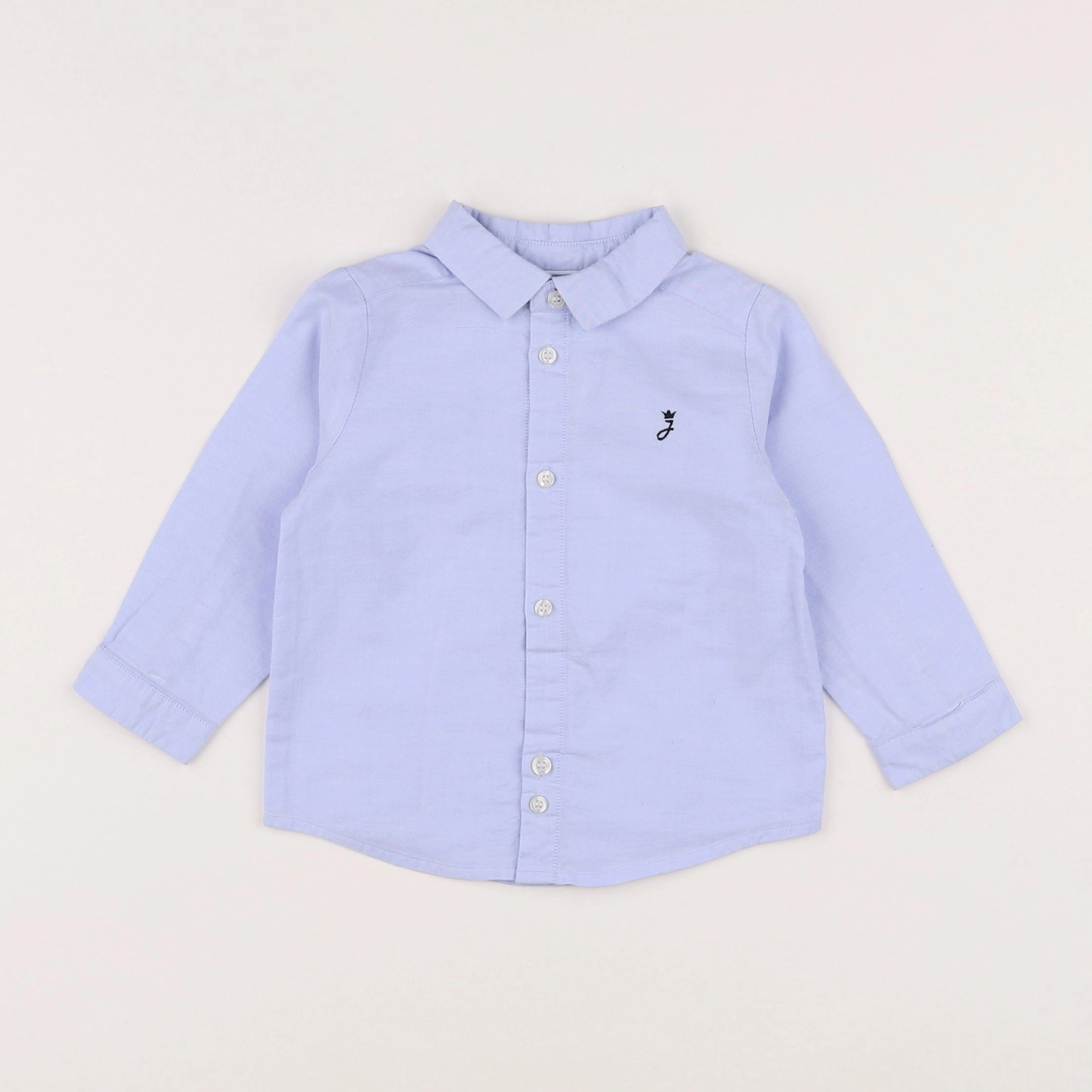 Jacadi - chemise bleu - 12 mois