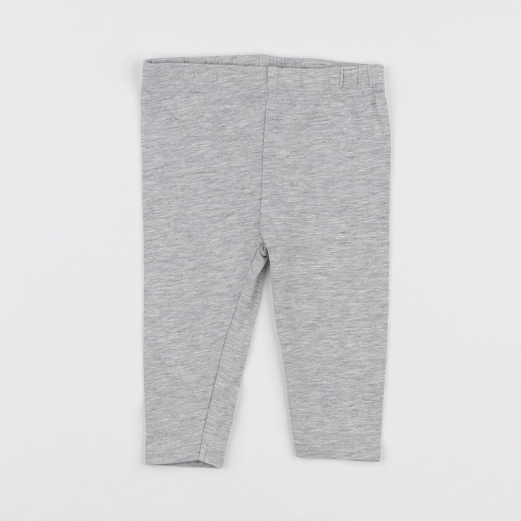 Vertbaudet - legging gris - 6 mois
