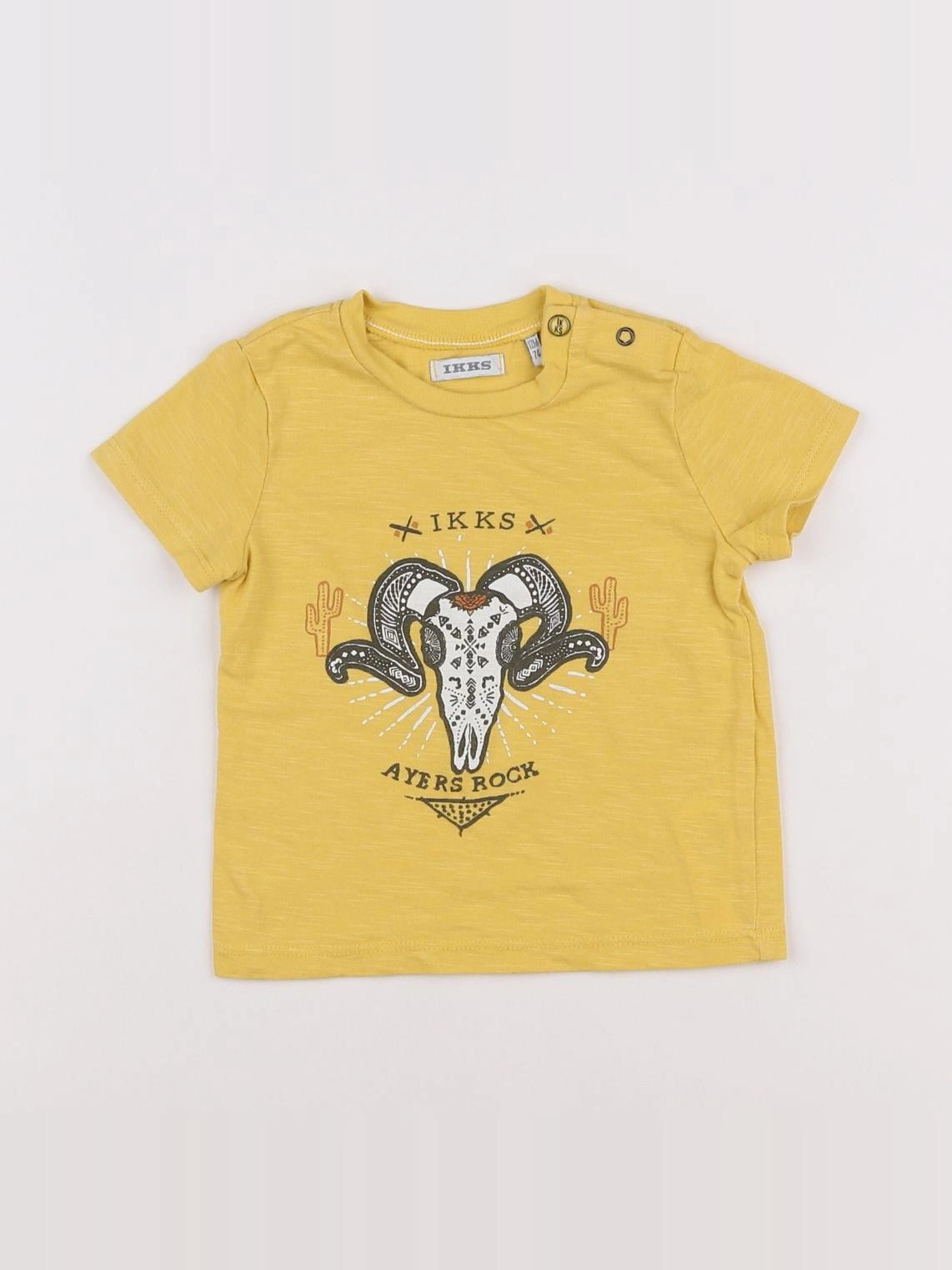 IKKS - tee-shirt jaune - 12 mois