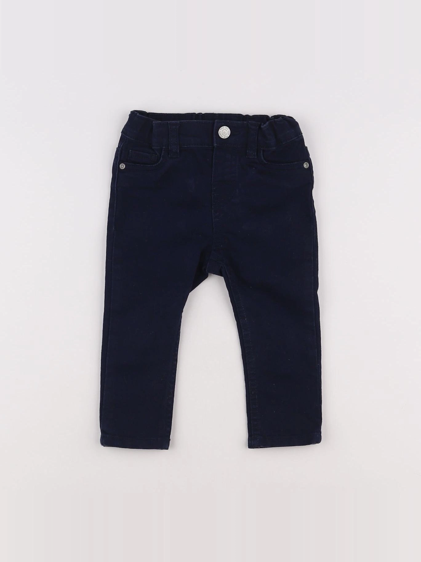 H&M - pantalon bleu - 6/9 mois