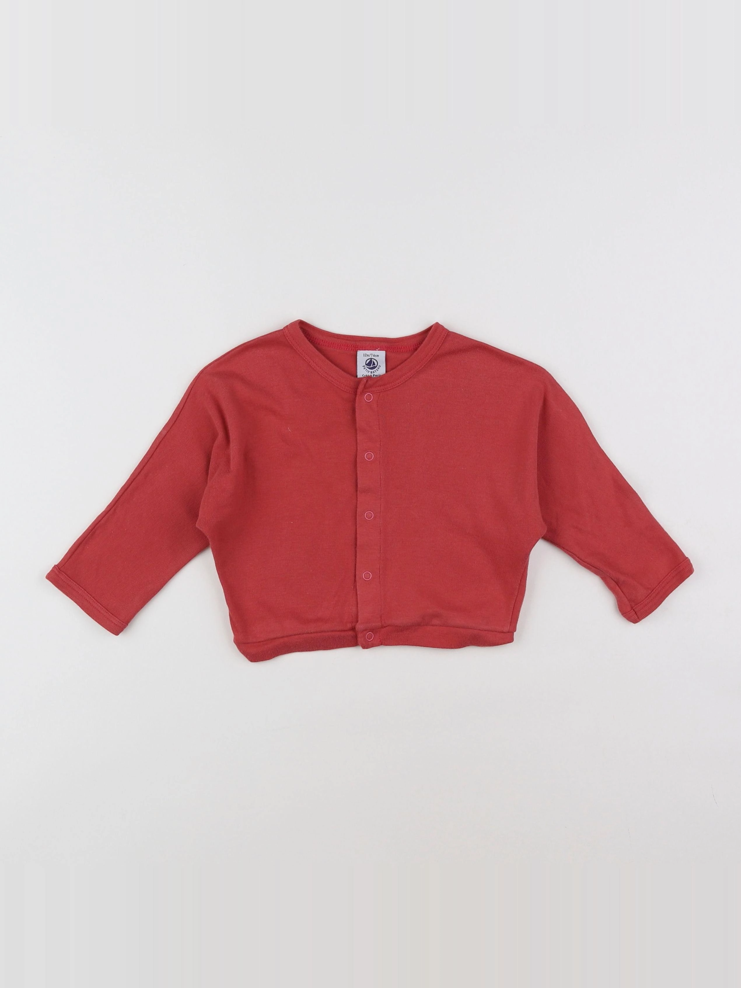 Petit Bateau - tee-shirt rose - 12 mois
