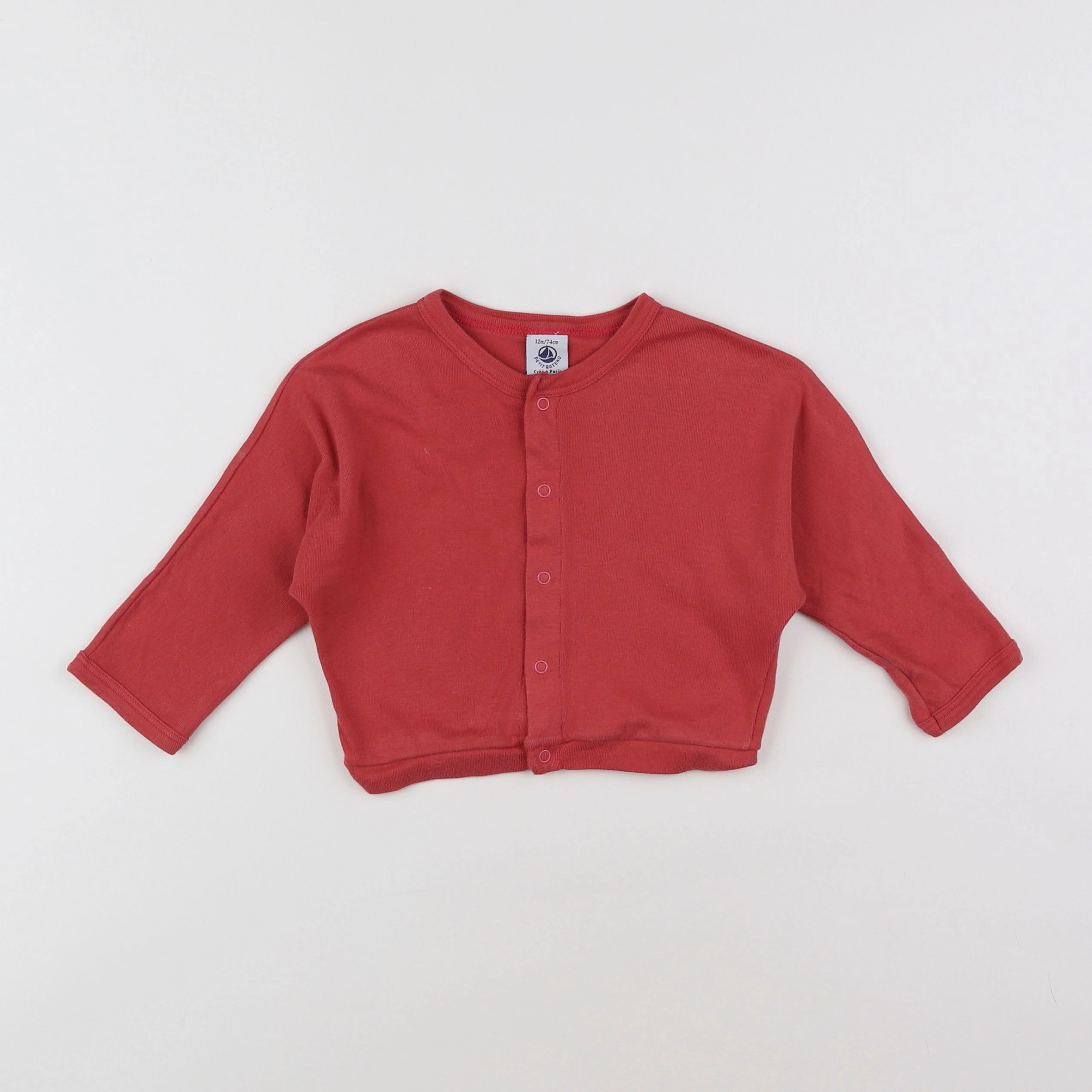 Petit Bateau - tee-shirt rose - 12 mois