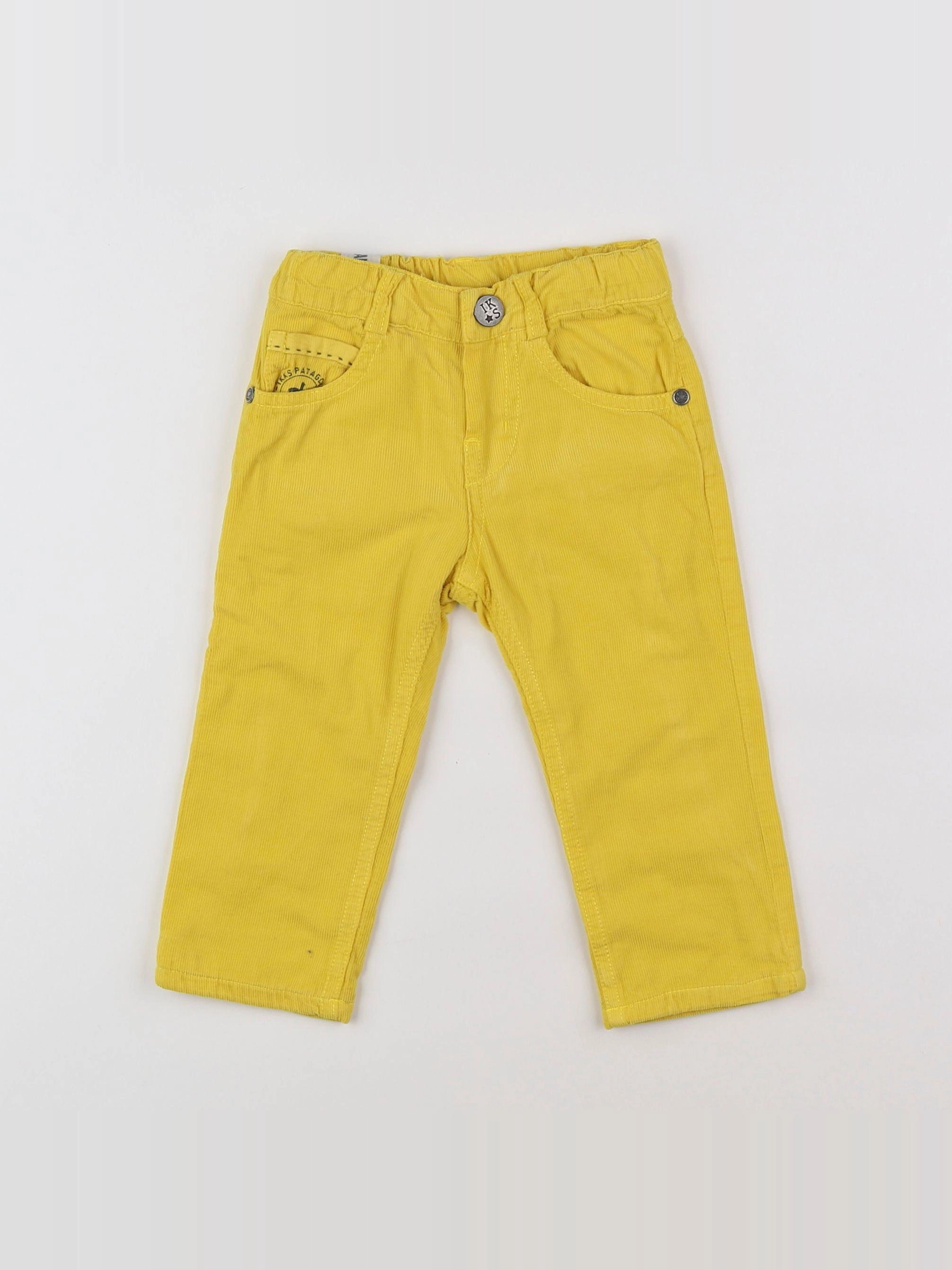 IKKS - pantalon jaune - 12 mois