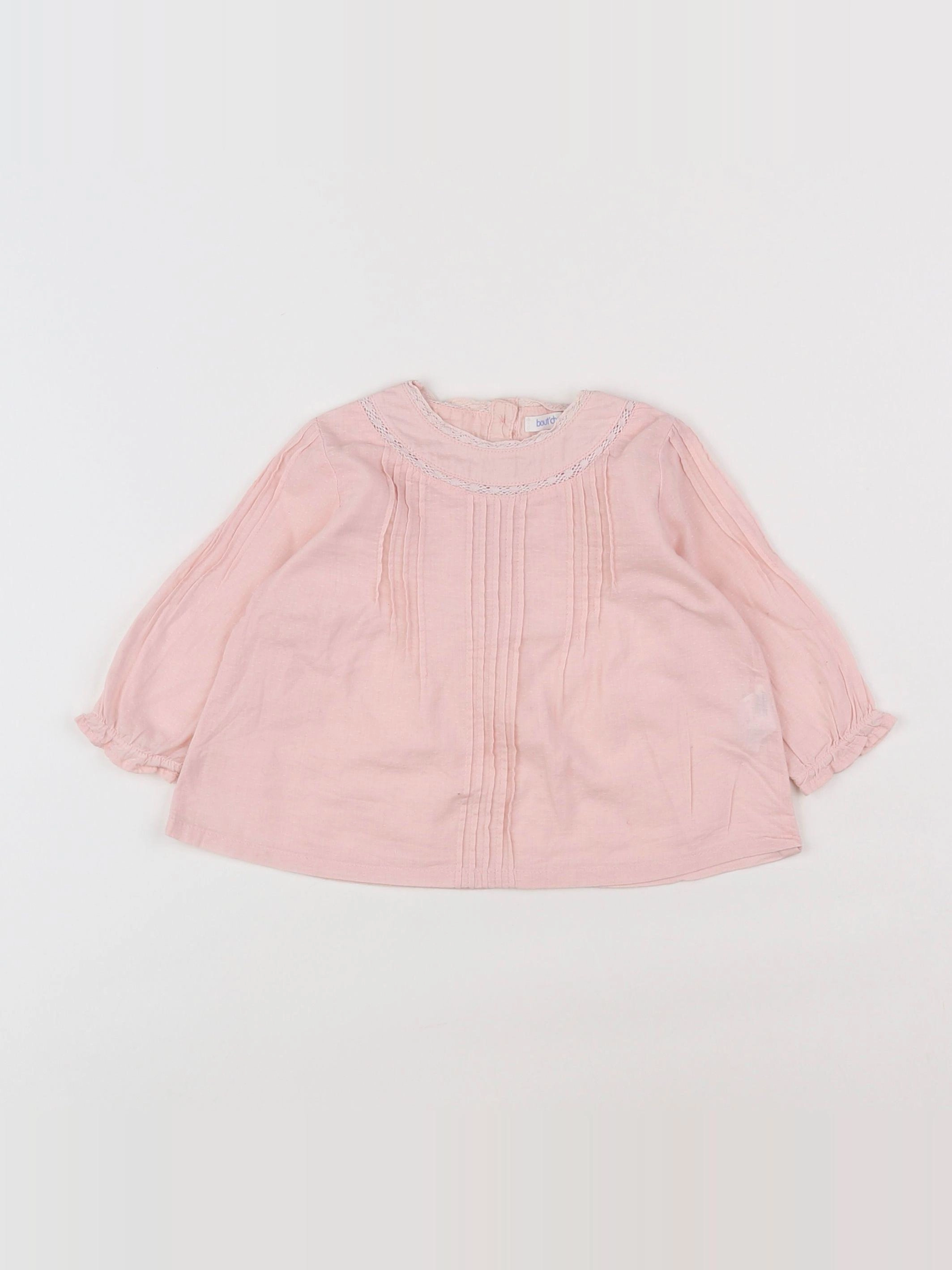 Boutchou - blouse rose - 6 mois