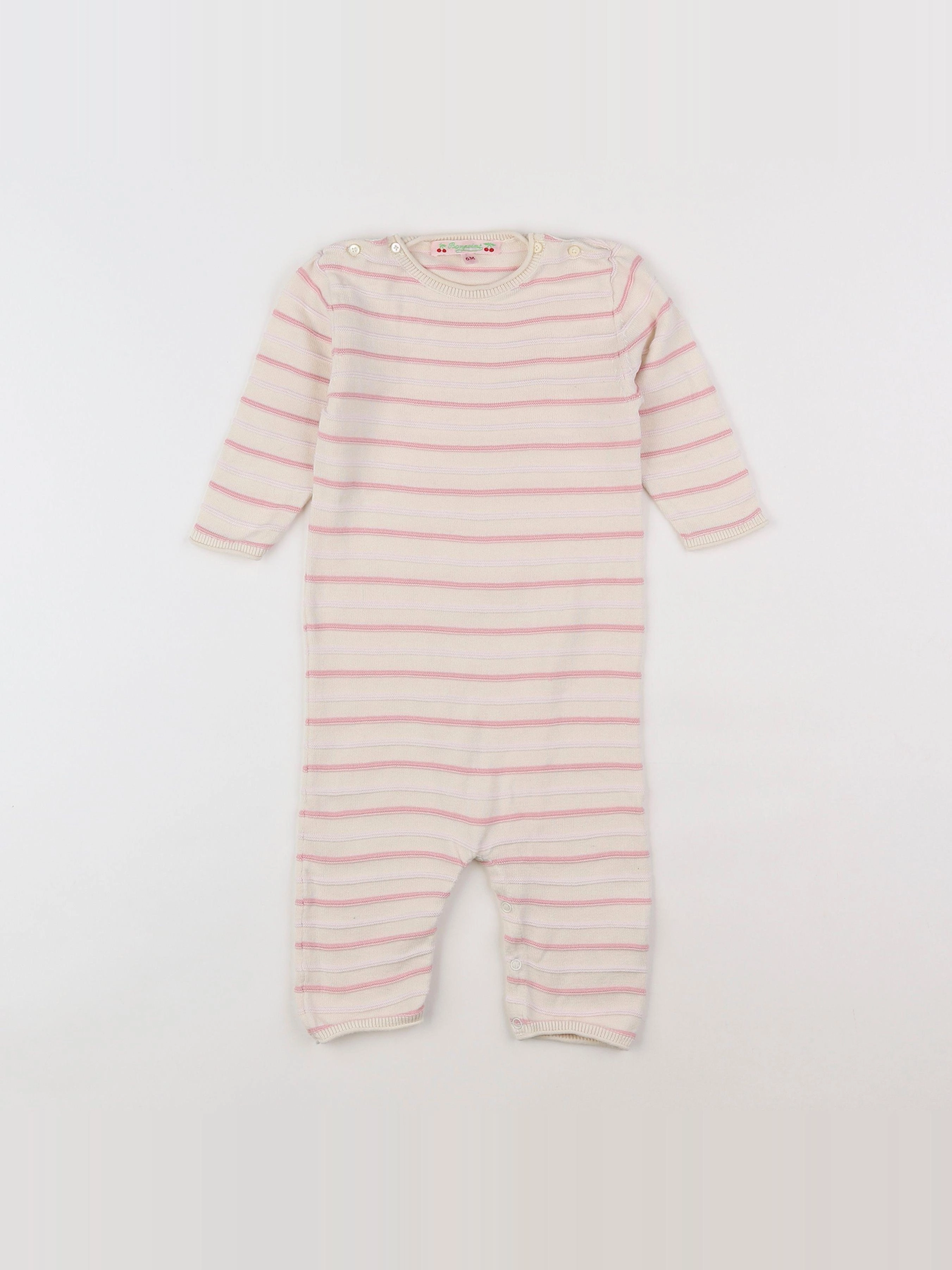 Bonpoint - pyjama coton rose - 6 mois