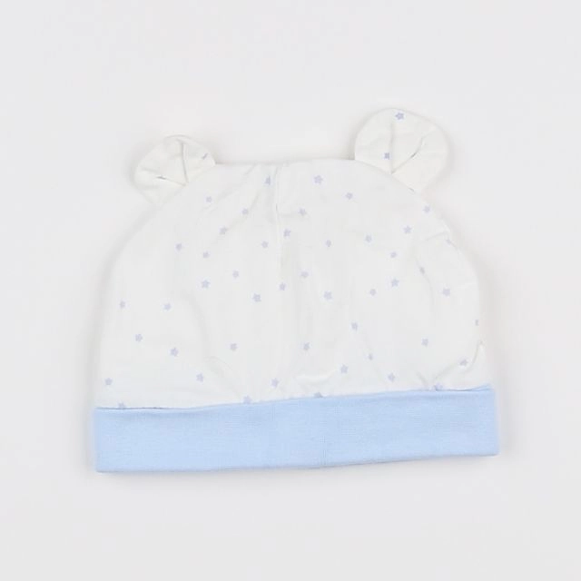 Mayoral - bonnet blanc, bleu - 3 mois