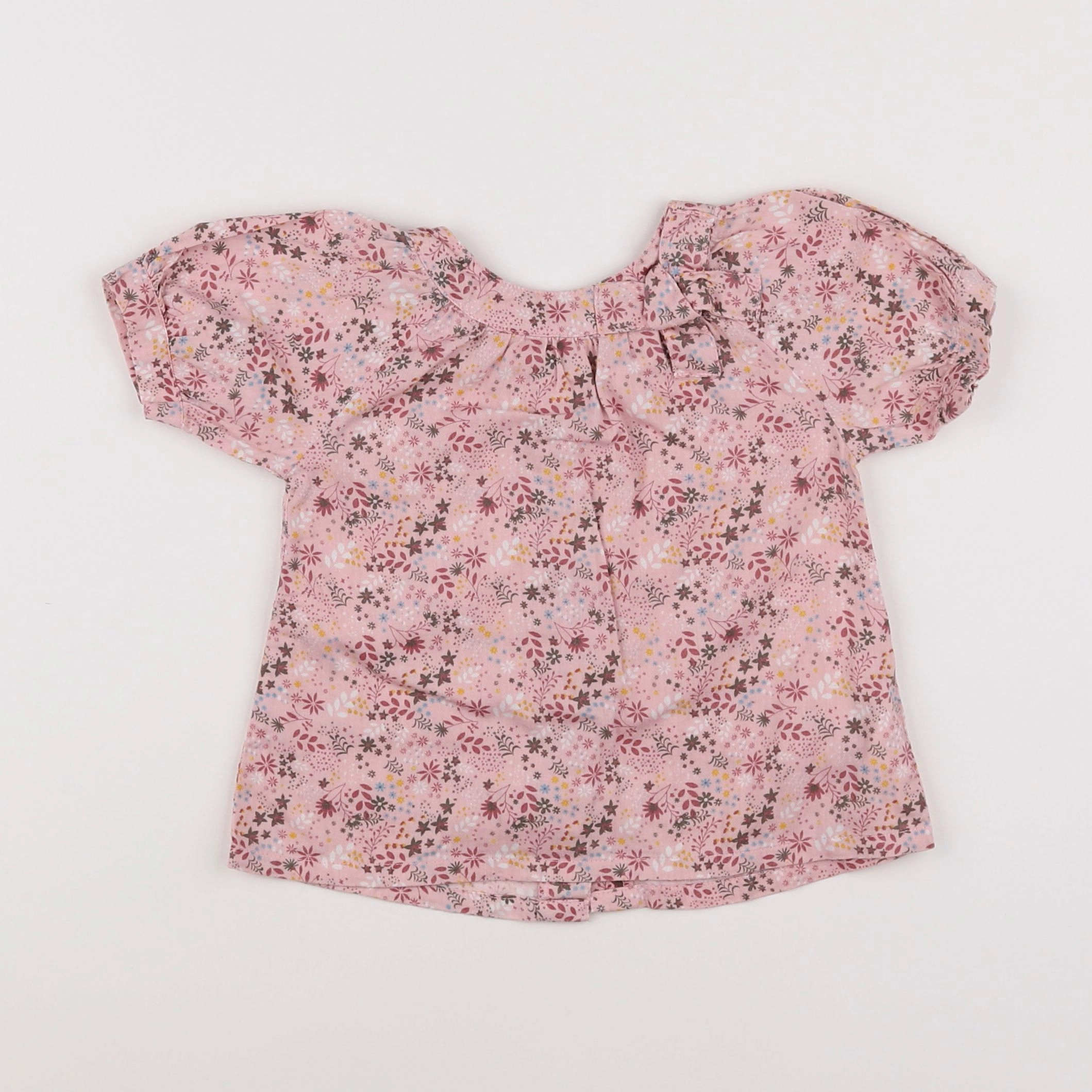 Vertbaudet - blouse rose - 12 mois