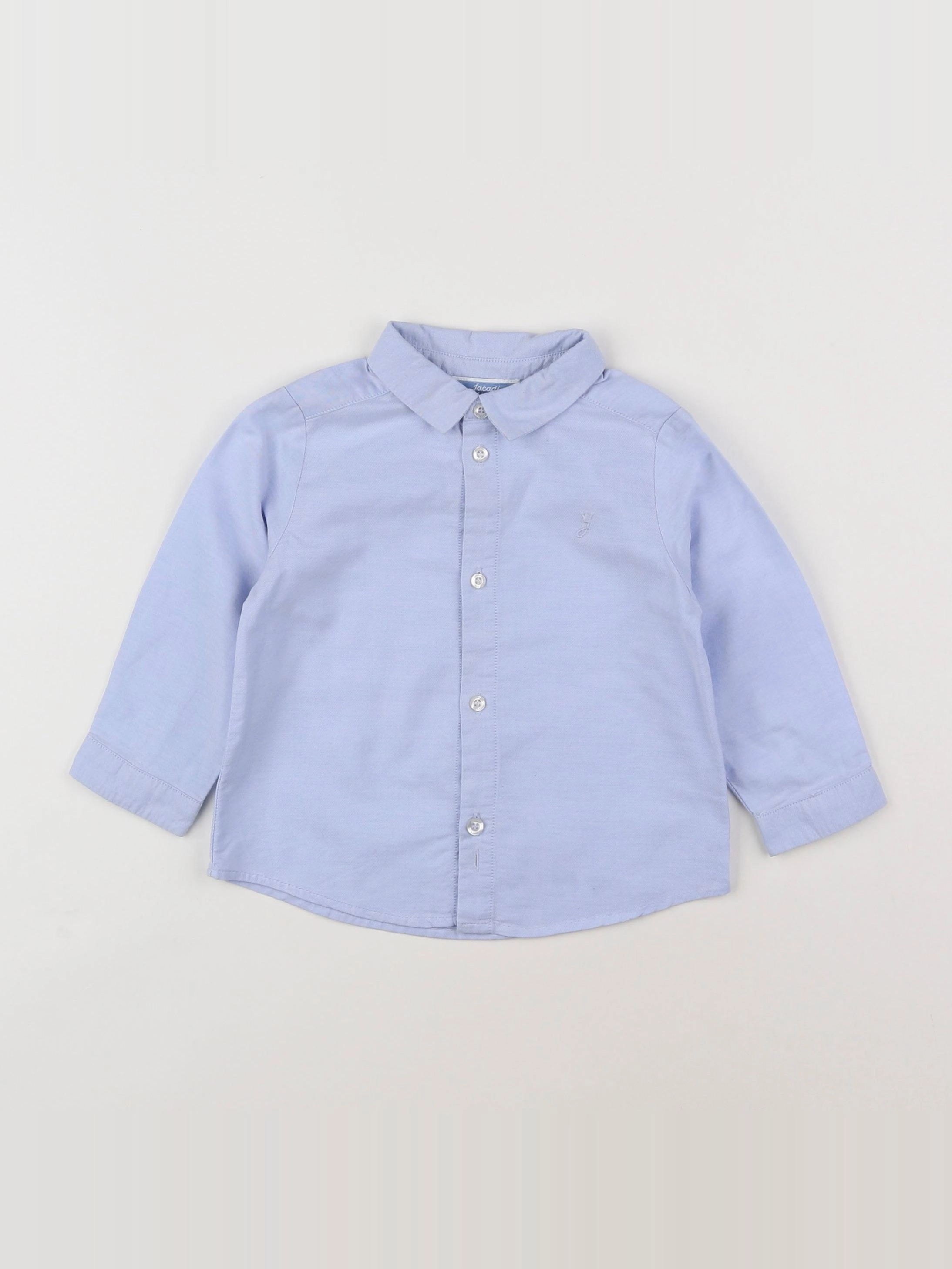 Jacadi - chemise bleu - 12 mois
