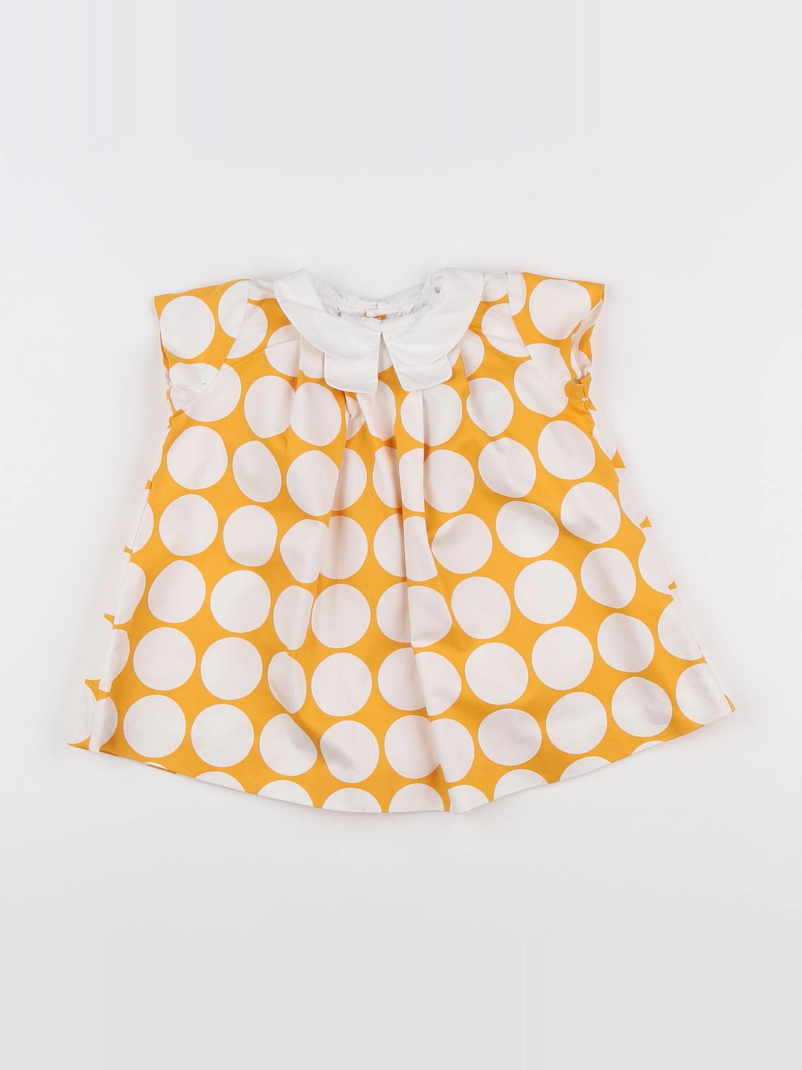 Jacadi - robe blanc, jaune - 12 mois